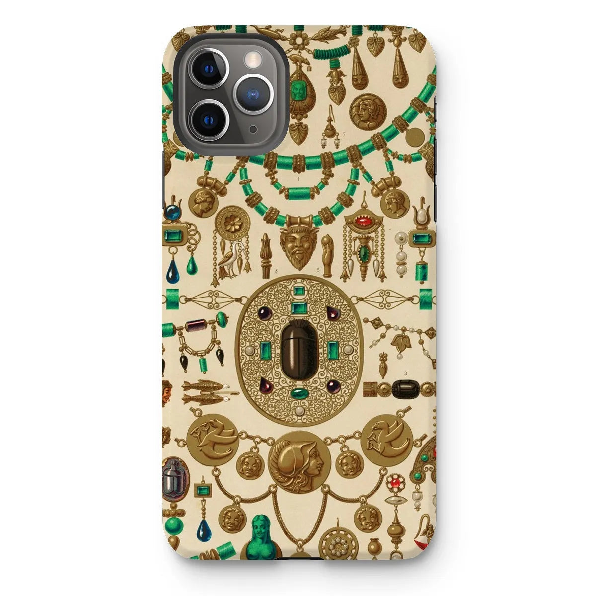 Etruscan Jewelry By Auguste Racinet Art Phone Case - Iphone 11 Pro Max / Matte - Mobile Phone Cases - Aesthetic Art