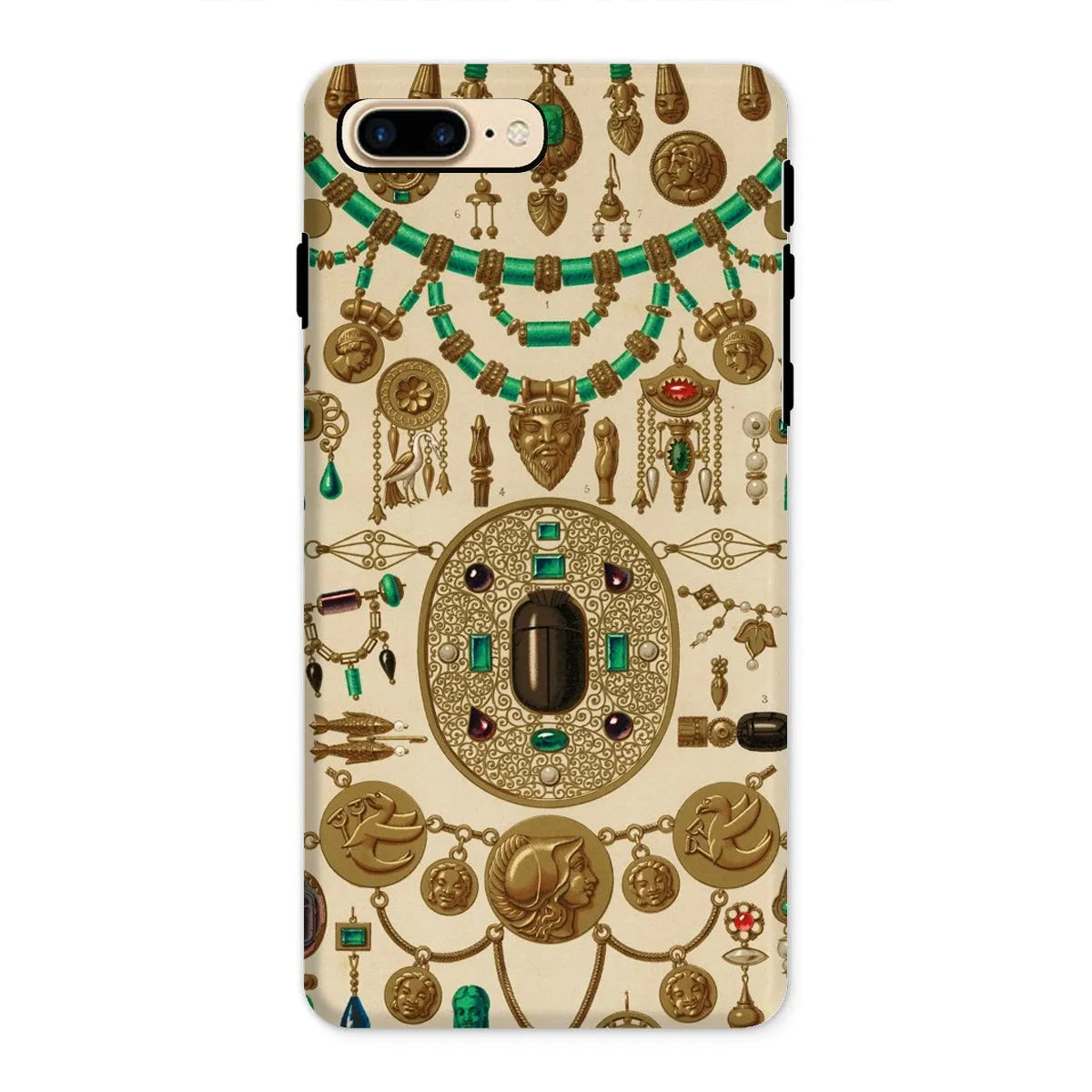 Etruscan Patterns From L’ornement Polychrome By Auguste Racinet Tough Phone Case - Iphone 8 Plus / Matte - Mobile