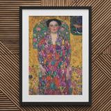 Eugenia Primavesi - Stampa d'Arte Simbolista di Gustav Klimt, 20x30’’ / 51x76cm / Cornice Nera / Passepartout da 2’’, Stampe Poster & Opere Visive, Toby