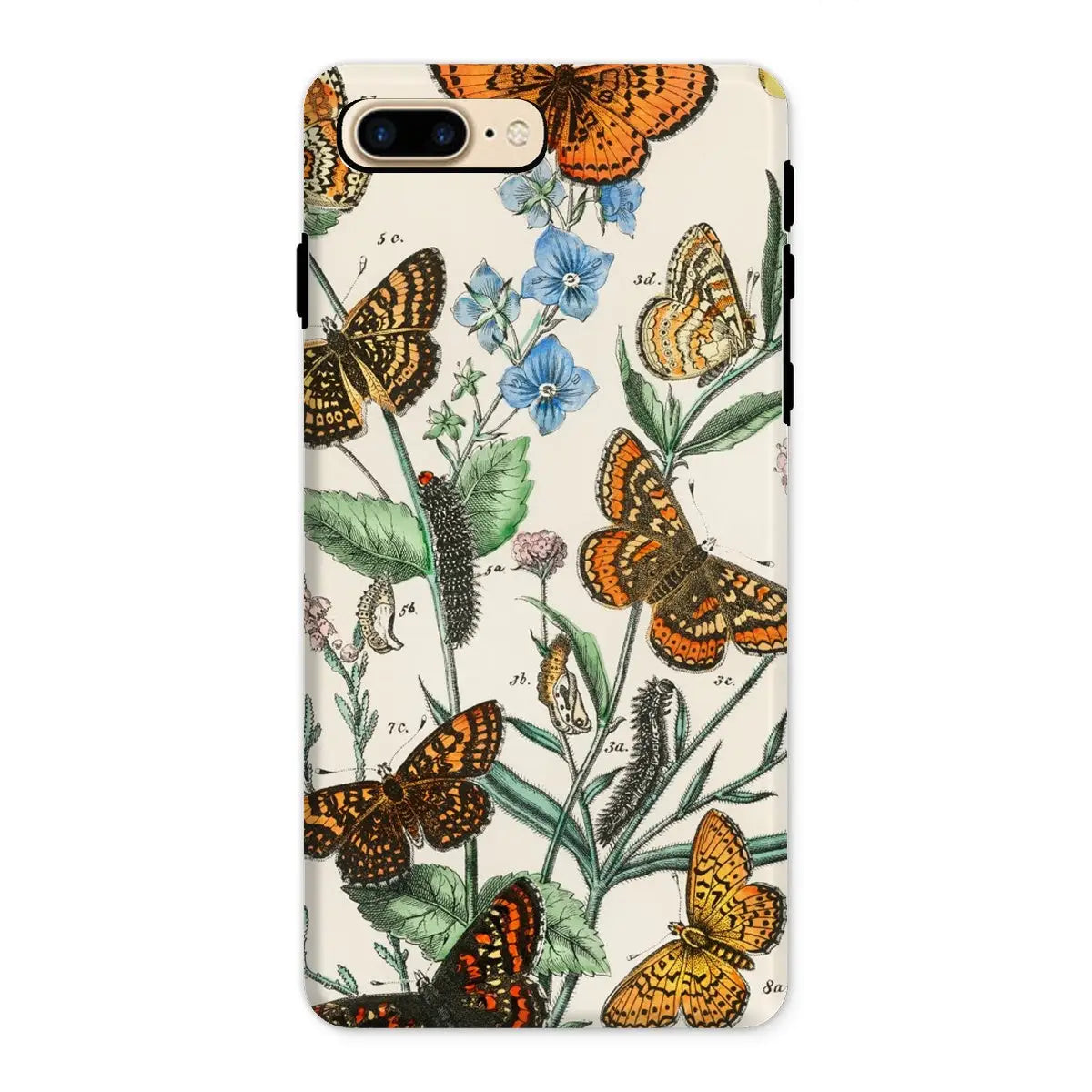 European Butterflies And Moths 2 Art Phone Case - William Forsell Kirby - Iphone 8 Plus / Matte - Mobile Phone Cases