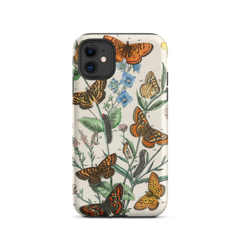 European Butterflies & Moths 2 - William Forsell Kirby Iphone Case, 11 / Matte, Butterfly-patterned Phone Case