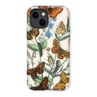 European Butterflies & Moths 2 - William Forsell Kirby Iphone Case, 14 / Matte, Kite-713288610, Phone Case Vintage