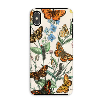 European Butterflies & Moths 2 - William Forsell Kirby Iphone Case, Xs Max / Matte, Phone Case Vintage Botanical Illustration Butterflies