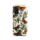 European Butterflies & Moths 2 William Forsell Kirby Samsung Case, Galaxy S20 / Matte, Phone Case Vintage Butterfly Floral Pattern