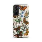 European Butterflies & Moths 2 William Forsell Kirby Samsung Case, Galaxy S21 Fe / Matte, Smartphone Case Vintage Style Botanical