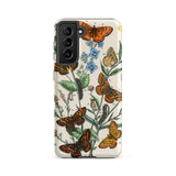 European Butterflies & Moths 2 - William Forsell Kirby Samsung Case, Galaxy S21 Fe / Matte, Smartphone Case Vintage-style Botanical