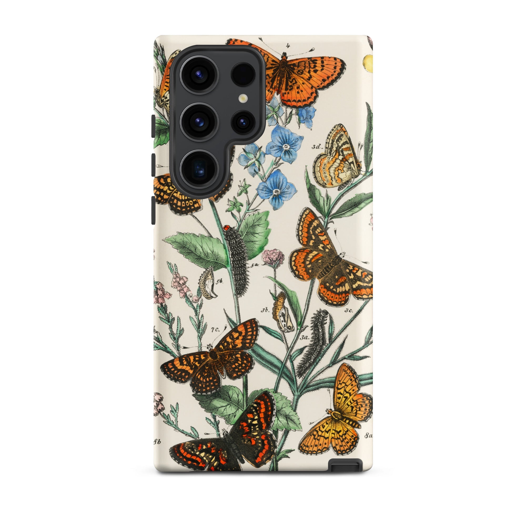 European Butterflies & Moths 2 William Forsell Kirby Samsung Case, Galaxy S23 Ultra / Matte, Phone Case Vintage Botanical Illustration