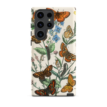 European Butterflies & Moths 2 - William Forsell Kirby Samsung Case, Galaxy S23 Ultra / Matte, Phone Case Vintage Botanical Illustration