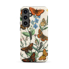 European Butterflies & Moths 2 William Forsell Kirby Samsung Case, Galaxy S24 Plus / Matte, Smartphone Case Vintage Style Botanical