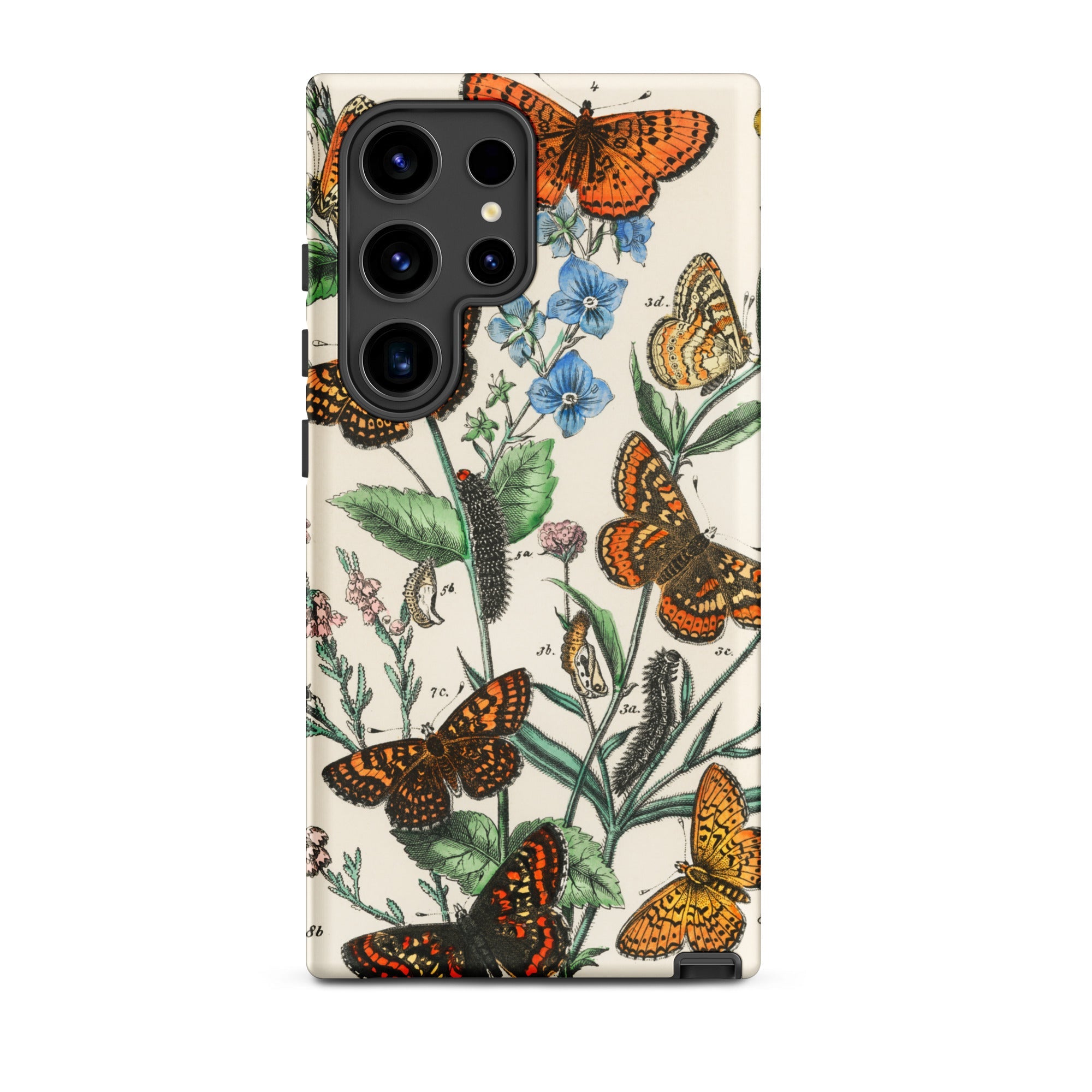 European Butterflies & Moths 2 William Forsell Kirby Samsung Case, Galaxy S24 Ultra / Matte, Smartphone Case Vintage Butterfly Botanical