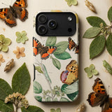 European Butterflies & Moths 3 - William Forsell Kirby Phone Case Phone Case Detailed Botanical Illustration Vibrant Orange Brown William