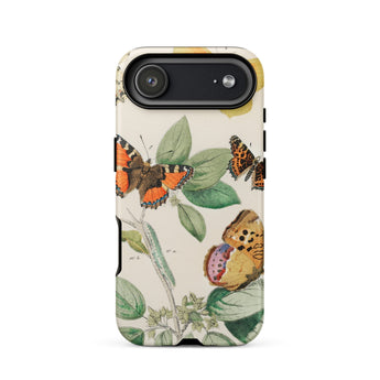 European Butterflies & Moths 3 - William Forsell Kirby Phone Case Iphone 17 Air / Matte Vintage Butterfly Phone Case Orange Black Accents