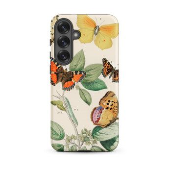 European Butterflies & Moths 3 - William Forsell Kirby Phone Case Samsung Galaxy S25 Plus / Matte Phone Case Vintage Botanical Illustration