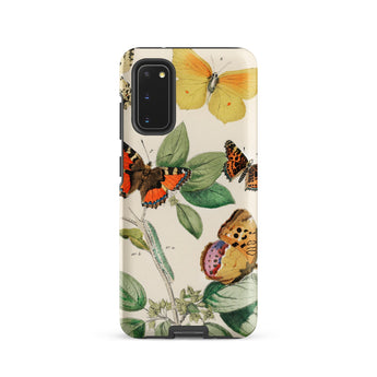 European Butterflies & Moths 3 - William Forsell Kirby Samsung Case, Galaxy S20 / Matte, Clear Phone Case Vibrant Butterfly Botanical Print