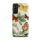 European Butterflies & Moths 3 William Forsell Kirby Samsung Case, Galaxy S21 Plus / Matte, White Smartphone Case Colorful Butterfly