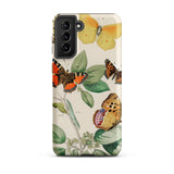 European Butterflies & Moths 3 - William Forsell Kirby Samsung Case, Galaxy S21 Plus / Matte, White Smartphone Case Colorful Butterfly