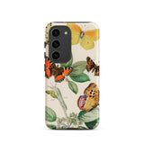 European Butterflies & Moths 3 - William Forsell Kirby Samsung Case, Galaxy S23 / Matte, White Smartphone Butterfly Botanical Print Case