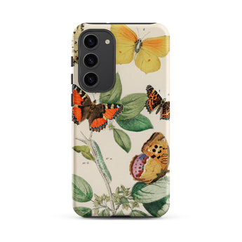European Butterflies & Moths 3 - William Forsell Kirby Samsung Case, Galaxy S23 Plus / Matte, Smartphone Case Adorned Colorful Butterfly