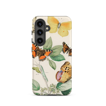 European Butterflies & Moths 3 - William Forsell Kirby Samsung Case, Galaxy S24 / Matte, Smartphone Case Vintage-style Butterfly Botanical