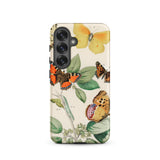 European Butterflies & Moths 3 - William Forsell Kirby Samsung Case, Galaxy S25 / Matte, Smartphone Case Butterfly Botanical Illustration