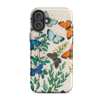 European Butterflies & Moths - William Forsell Kirby Iphone Case, 16 Plus / Matte, Butterfly-patterned Phone Case