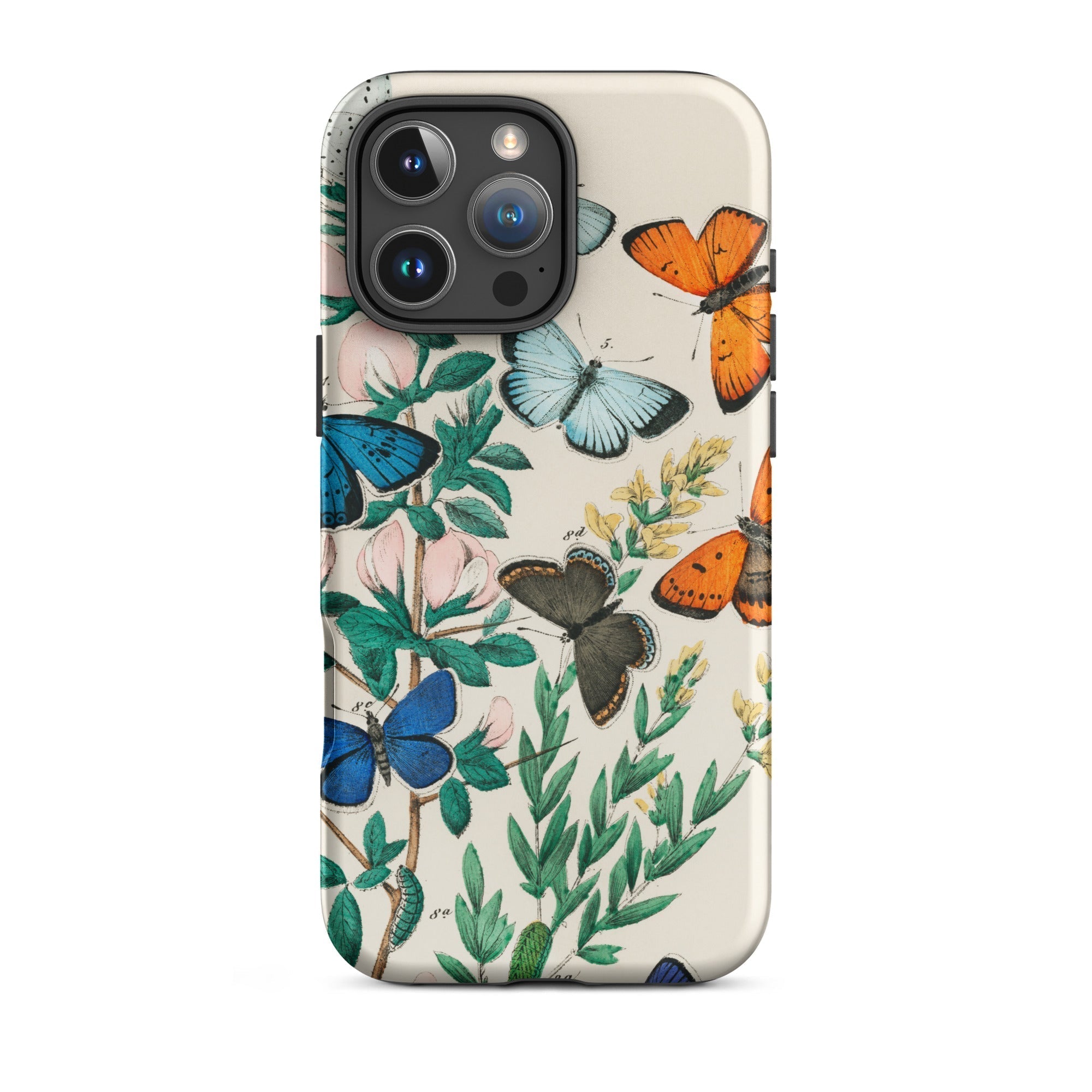 European Butterflies & Moths - William Forsell Kirby Iphone Case, 16 Pro Max / Matte, Butterfly-patterned Phone Case
