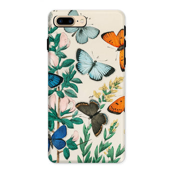 European Butterflies & Moths - William Forsell Kirby Iphone Case, 8 Plus / Matte, Phone Case Colorful Butterfly Floral Design
