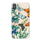 European Butterflies & Moths William Forsell Kirby Iphone Case, x / Matte, Phone Case Colorful Butterfly Floral Design