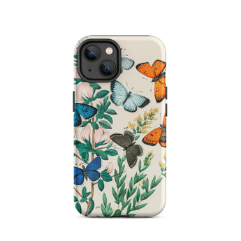European Butterflies & Moths - William Forsell Kirby Phone Case Iphone 14 / Matte Butterfly-themed, Victorian Natural History Mobile Cases