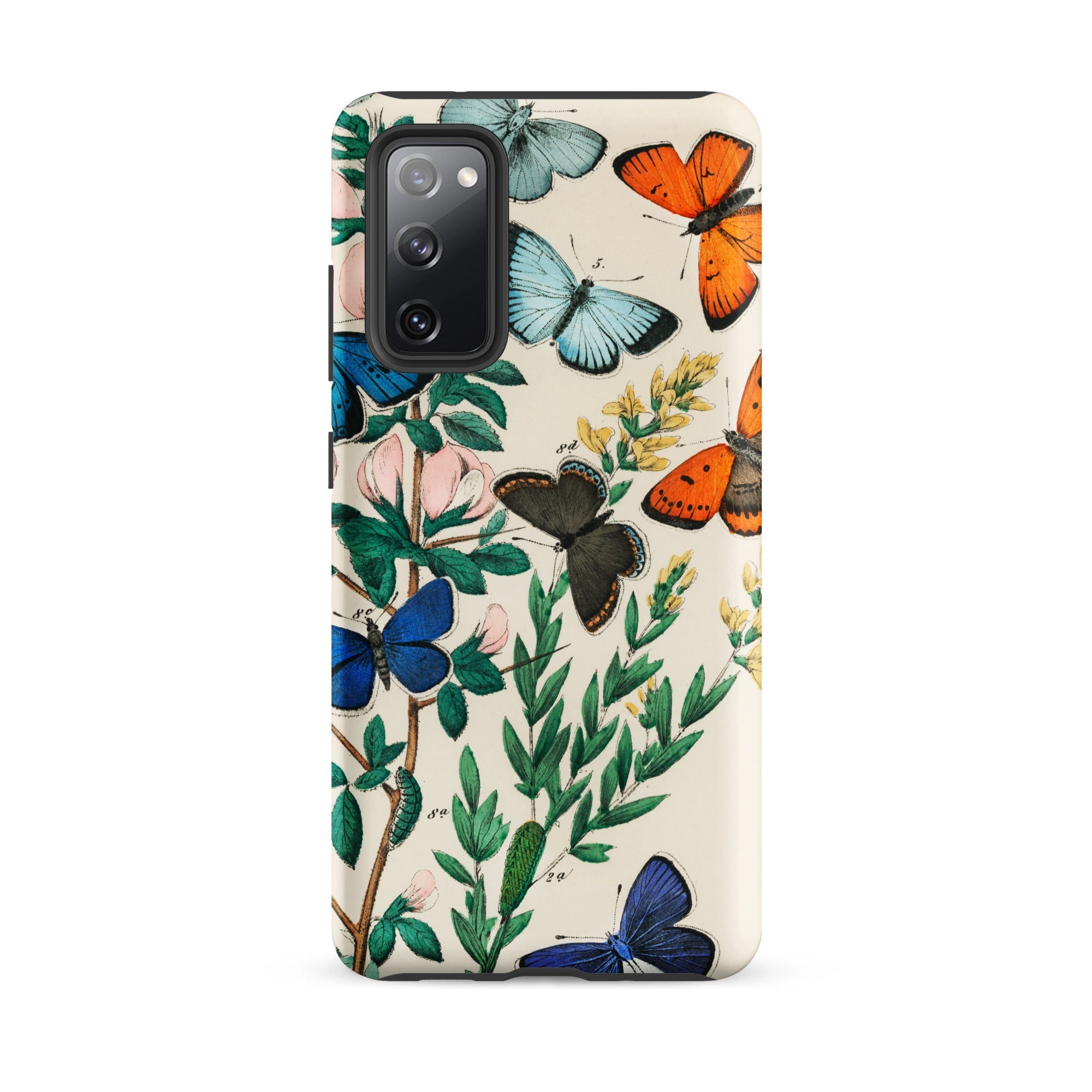 European Butterflies & Moths William Forsell Kirby Samsung Case, Galaxy S20 Fe / Matte, Cream Colored Phone Case Vibrant Butterfly