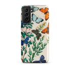 European Butterflies & Moths William Forsell Kirby Samsung Case, Galaxy S21 Plus / Matte, White Phone Case Adorned Colorful Butterfly