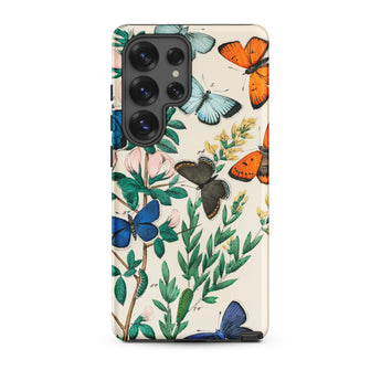 European Butterflies & Moths - William Forsell Kirby Samsung Case, Galaxy S25 Ultra / Matte, Smartphone Case Vintage-style Botanical
