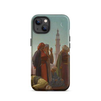 Evening Prayer Cairo - Jean-leon Gerome Iphone Case, 13 / Matte, Iphone Case Painting Muslim Men
