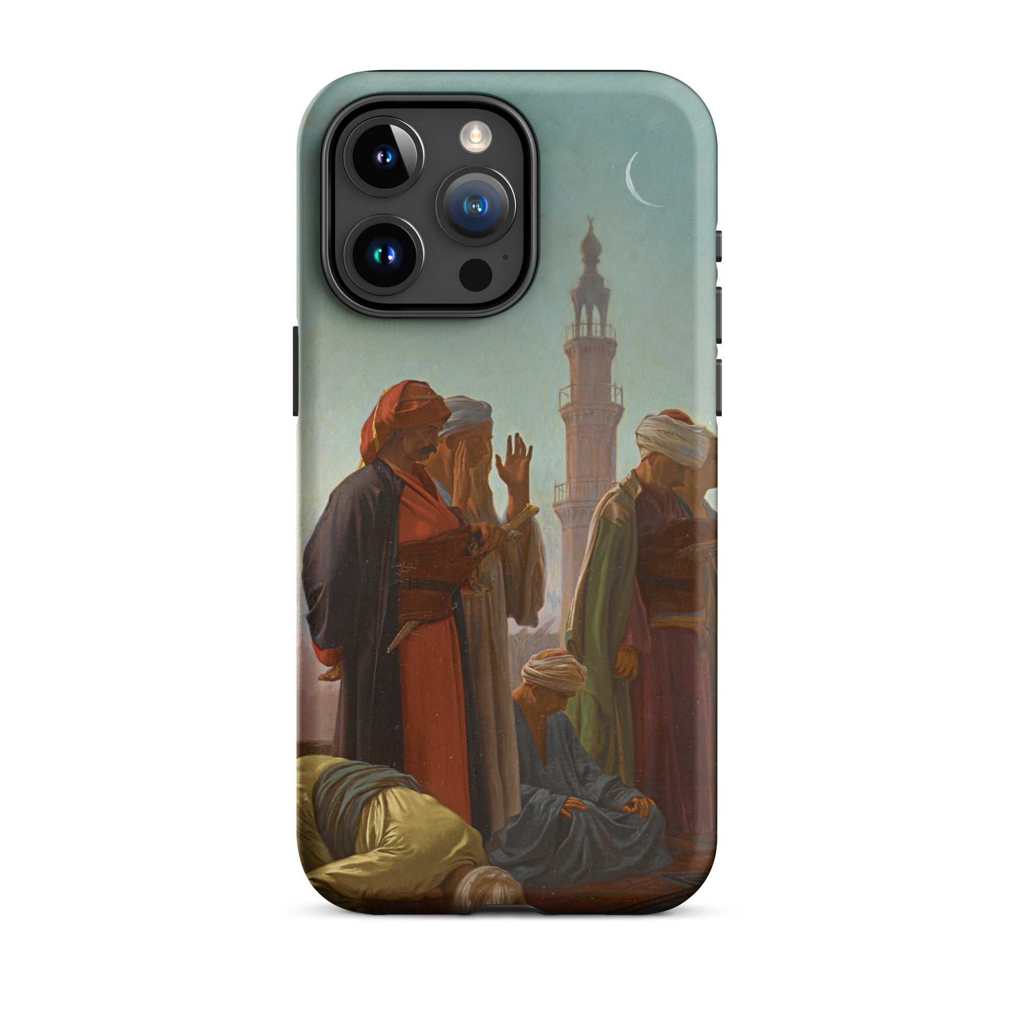 Evening Prayer Cairo Jean Leon Gerome Iphone Case, 15 Pro Max / Matte, Phone Case Painting Middle Eastern Figures