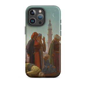 Evening Prayer Cairo - Jean-leon Gerome Iphone Case, 16 Pro Max / Matte, Phone Case Painting Muslim Men