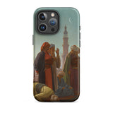 Evening Prayer Cairo - Jean-leon Gerome Iphone Case, 16 Pro Max / Matte, Phone Case Painting Muslim Men