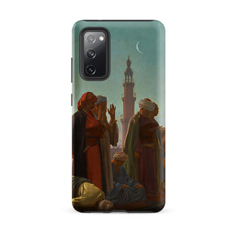 Evening Prayer Cairo - Jean-leon Gerome Samsung Case, Galaxy S20 Fe / Matte, Dark Green Smartphone Case Classical Painting People