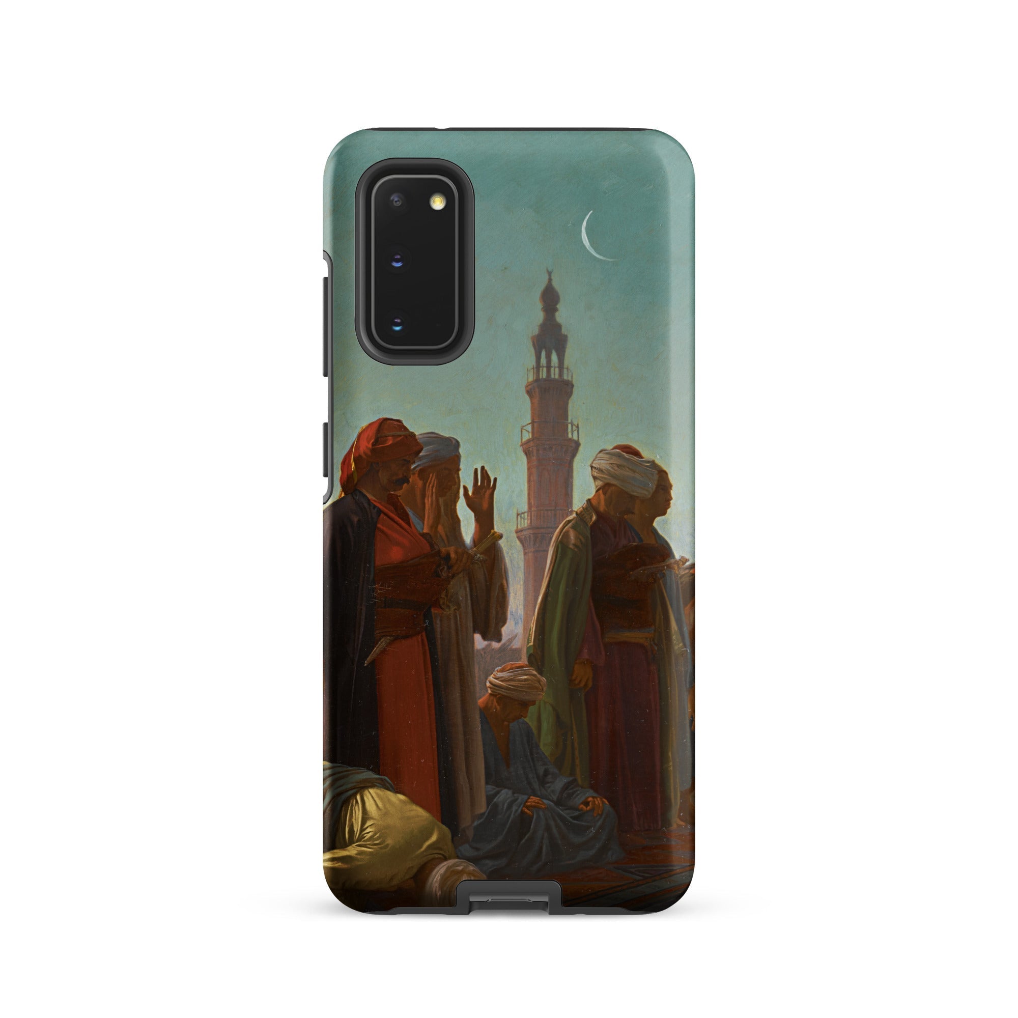 Evening Prayer Cairo Jean Leon Gerome Samsung Case, Galaxy S20 / Matte, Smartphone Case Classical Painting Figures Middle Eastern Crescent