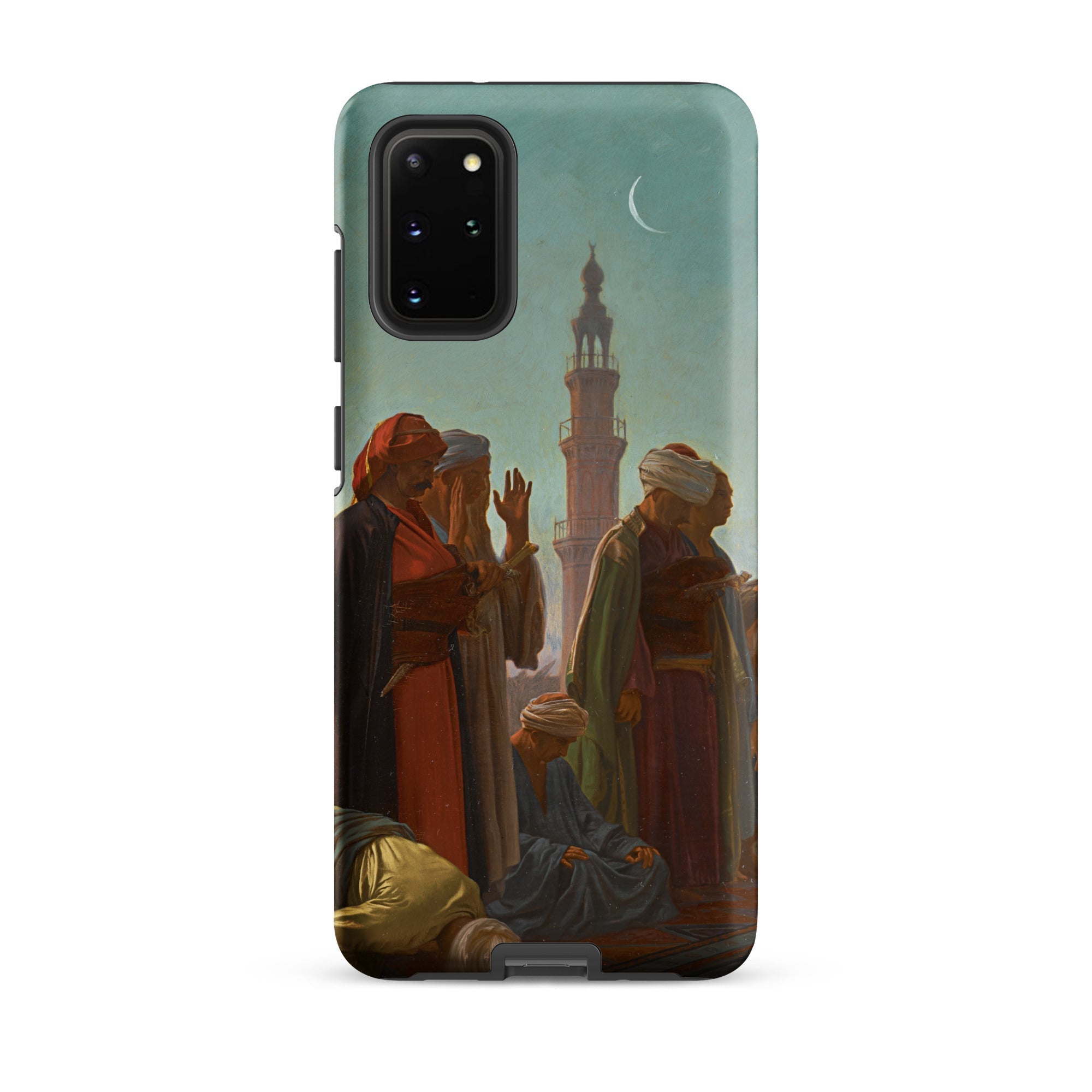 Evening Prayer Cairo Jean Leon Gerome Samsung Case, Galaxy S20 Plus / Matte, Smartphone Case Orientalist Painting People Traditional Attire