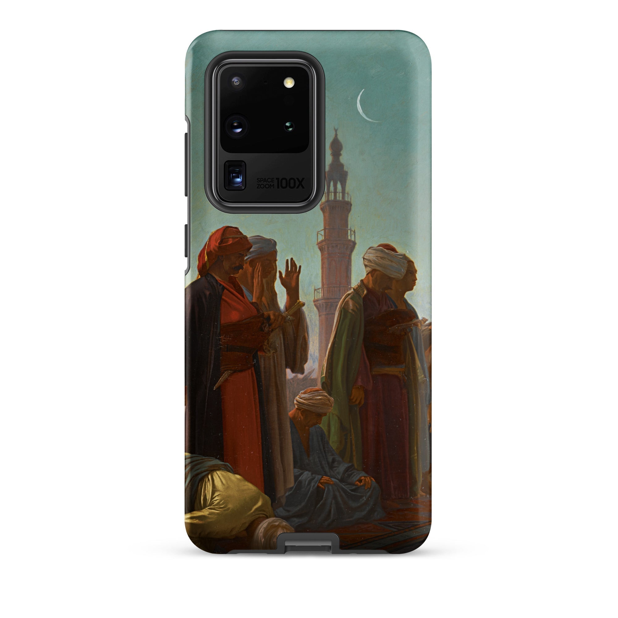 Evening Prayer Cairo Jean Leon Gerome Samsung Case, Galaxy S20 Ultra / Matte, Smartphone Protective Case Painting People Traditional Attire