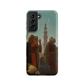 Evening Prayer Cairo - Jean-leon Gerome Samsung Case, Galaxy S21 / Matte, Smartphone Case Orientalist Painting People Traditional Attire