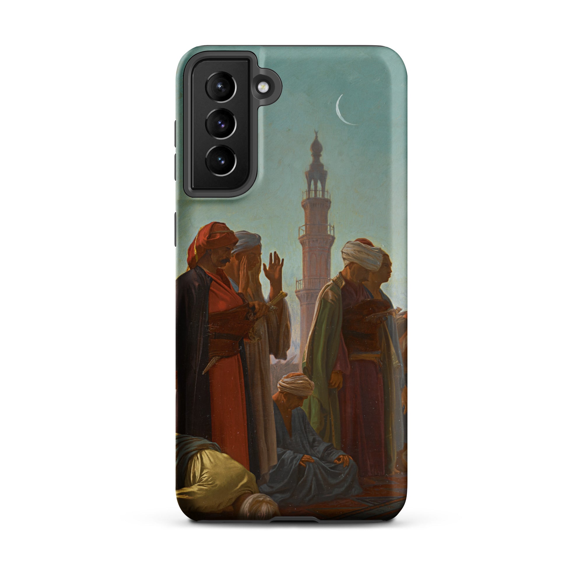 Evening Prayer Cairo Jean Leon Gerome Samsung Case, Galaxy S21 Plus / Matte, Phone Case Classical Painting People Traditional Attire