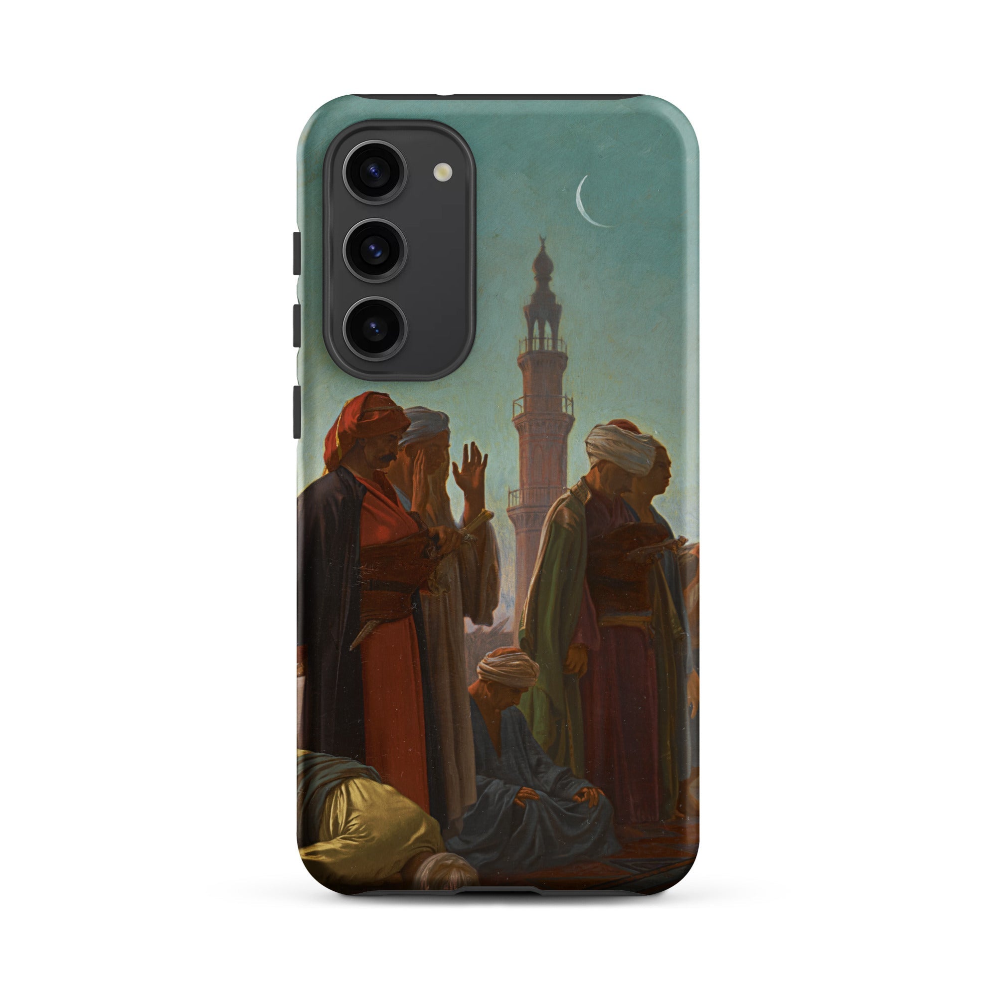 Evening Prayer Cairo Jean Leon Gerome Samsung Case, Galaxy S23 Plus / Matte, Smartphone Case Classical Painting Figures Middle Eastern