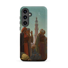 Evening Prayer Cairo Jean Leon Gerome Samsung Case, Galaxy S24 Plus / Matte, Smartphone Case Classical Painting People Crescent Moon Mosque