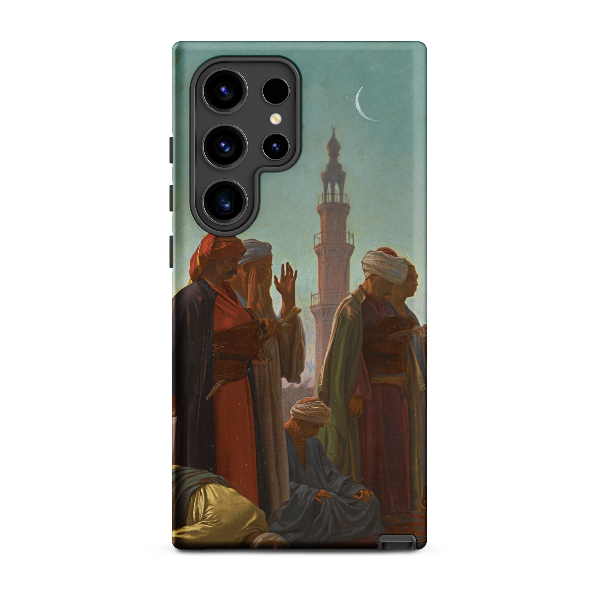 Evening Prayer Cairo Jean Leon Gerome Samsung Case, Galaxy S24 Ultra / Matte, Smartphone Case Orientalist Painting People Traditional