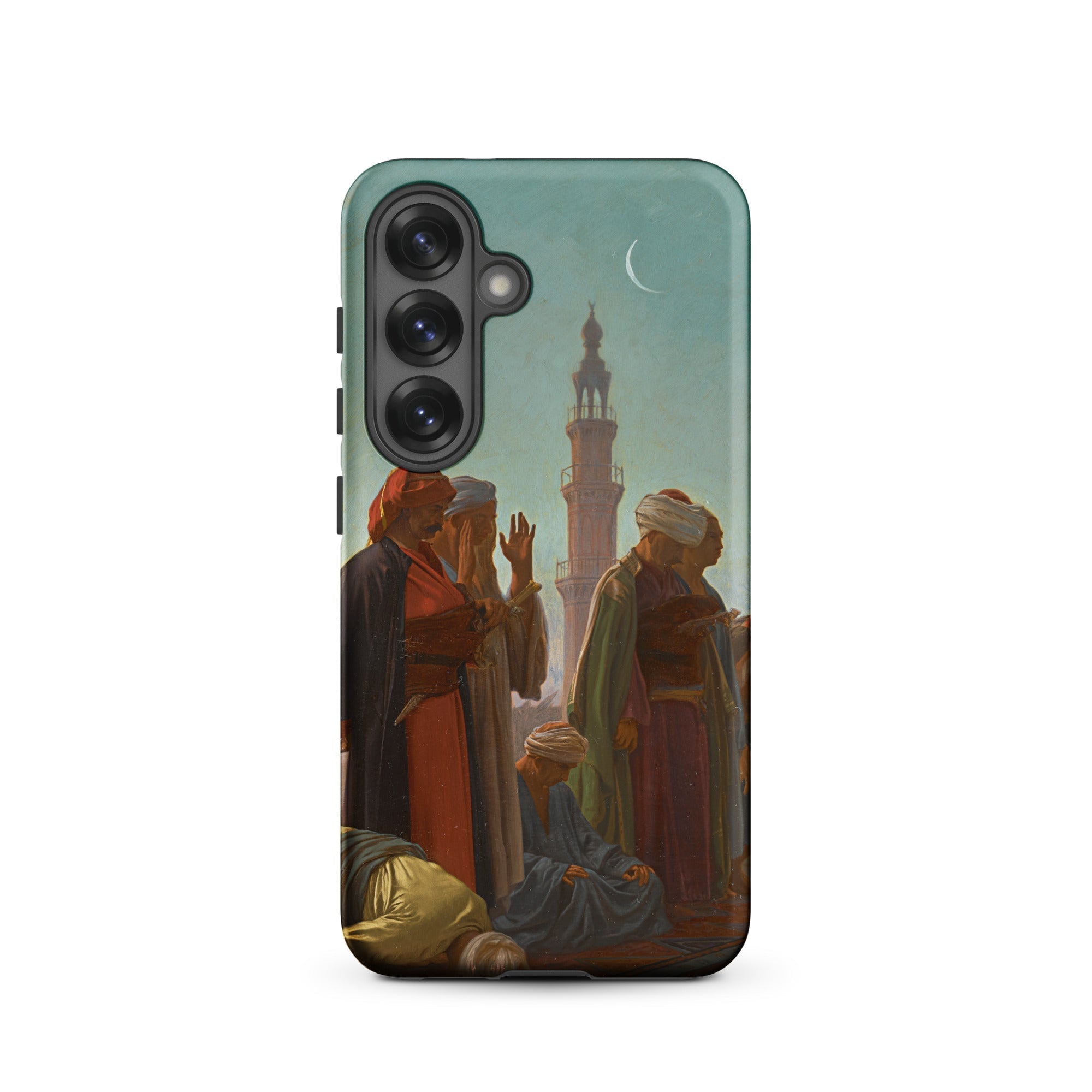 Evening Prayer Cairo Jean Leon Gerome Samsung Case, Galaxy S25 / Matte, Smartphone Case Classical Painting People Traditional Middle Eastern