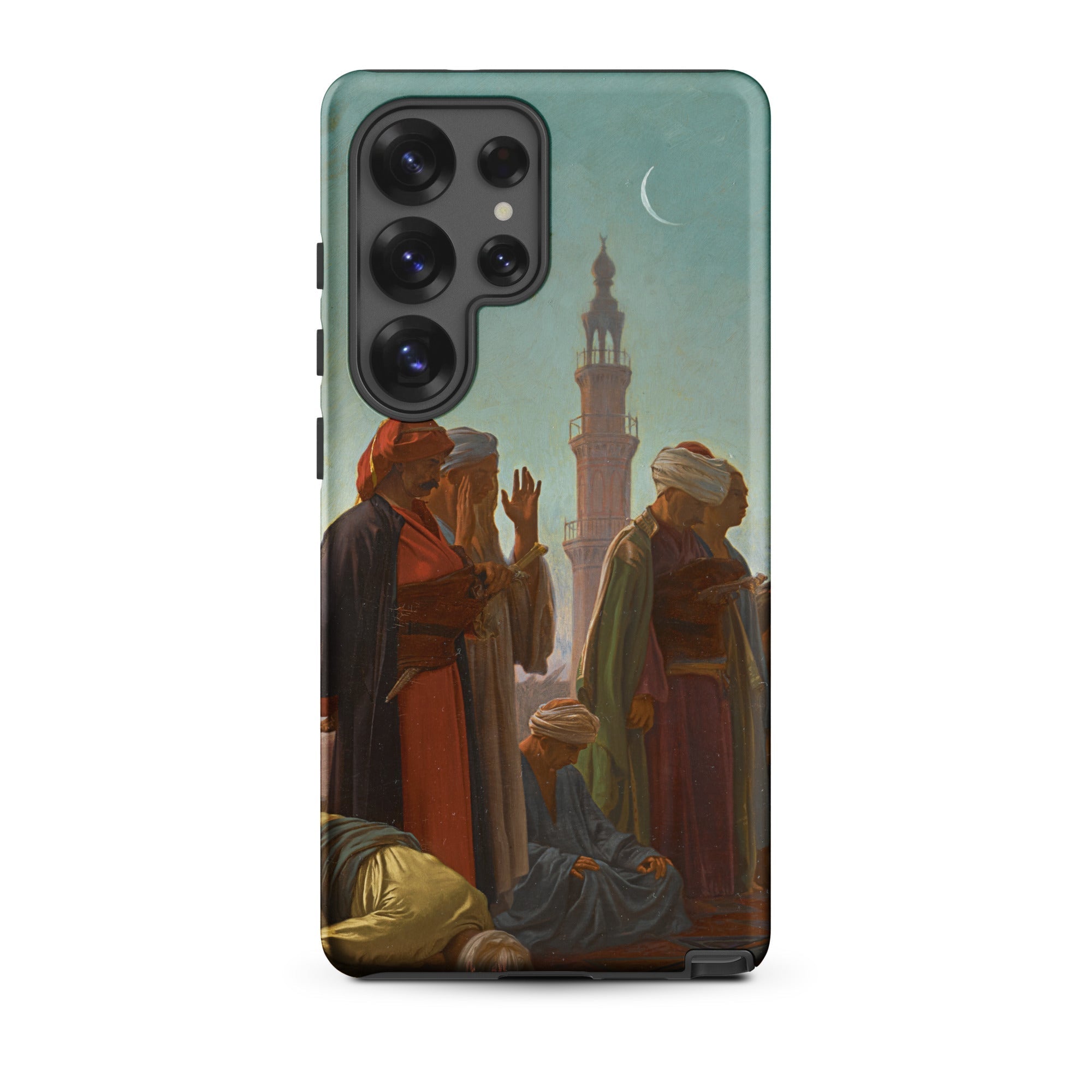 Evening Prayer Cairo Jean Leon Gerome Samsung Case, Galaxy S25 Ultra / Matte, Smartphone Case Classical Painting Figures Traditional Attire