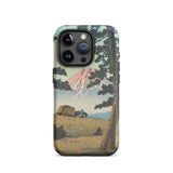 Evening at Tago Bay - Hasui Kawase Iphone Case, 15 Pro / Matte, Iphone Pro Max Landscape Illustration Case