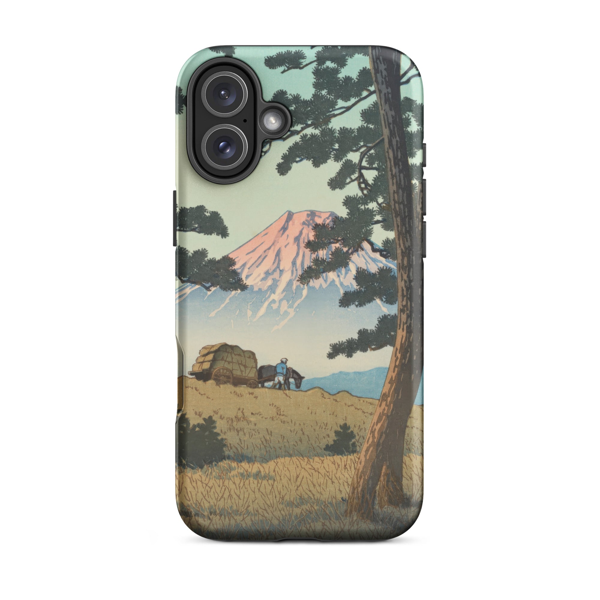 Evening at Tago Bay Hasui Kawase Iphone Case, 16 Plus / Matte, Phone Case Traditional Japanese Landscape Painting Mount Fuji