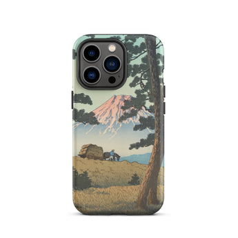 Evening at Tago Bay - Hasui Kawase Phone Case Iphone 13 Pro / Matte Iphone Case Japanese Landscape Design Mount Fuji Pine Rises, Hasui